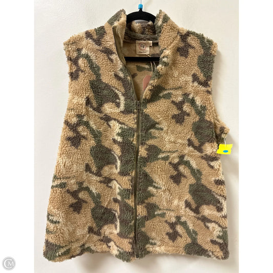 Vest Fleece By Clothes Mentor In Camouflage Print, Size: L