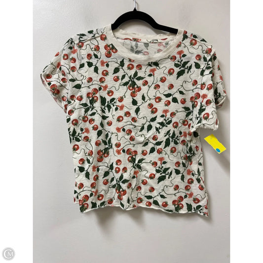 Top Short Sleeve By Maeve In Cream, Size: S