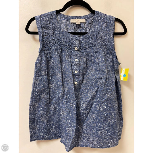 Top Short Sleeve By Loft In Blue, Size: S