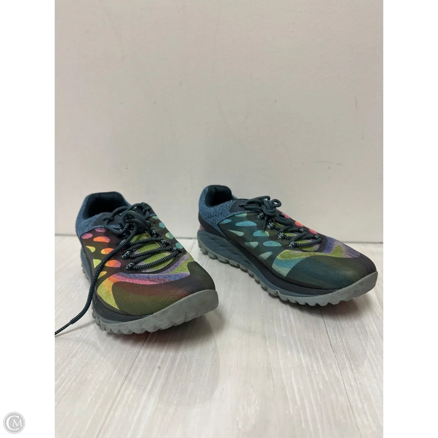 Shoes Athletic By Merrell In Rainbow Print, Size: 11