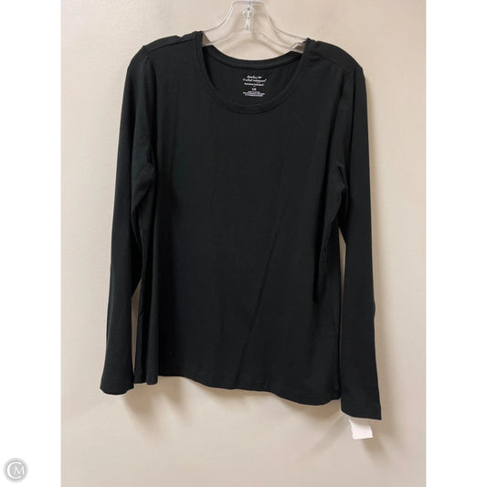 Top Long Sleeve By Banana Republic In Black, Size: L