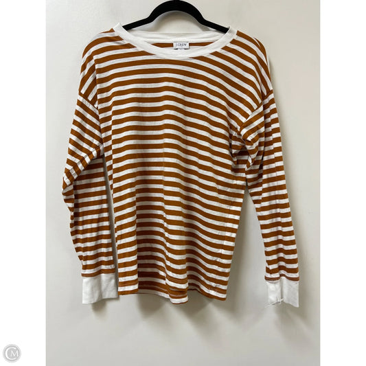 Top Long Sleeve By J. Crew In Striped Pattern, Size: M