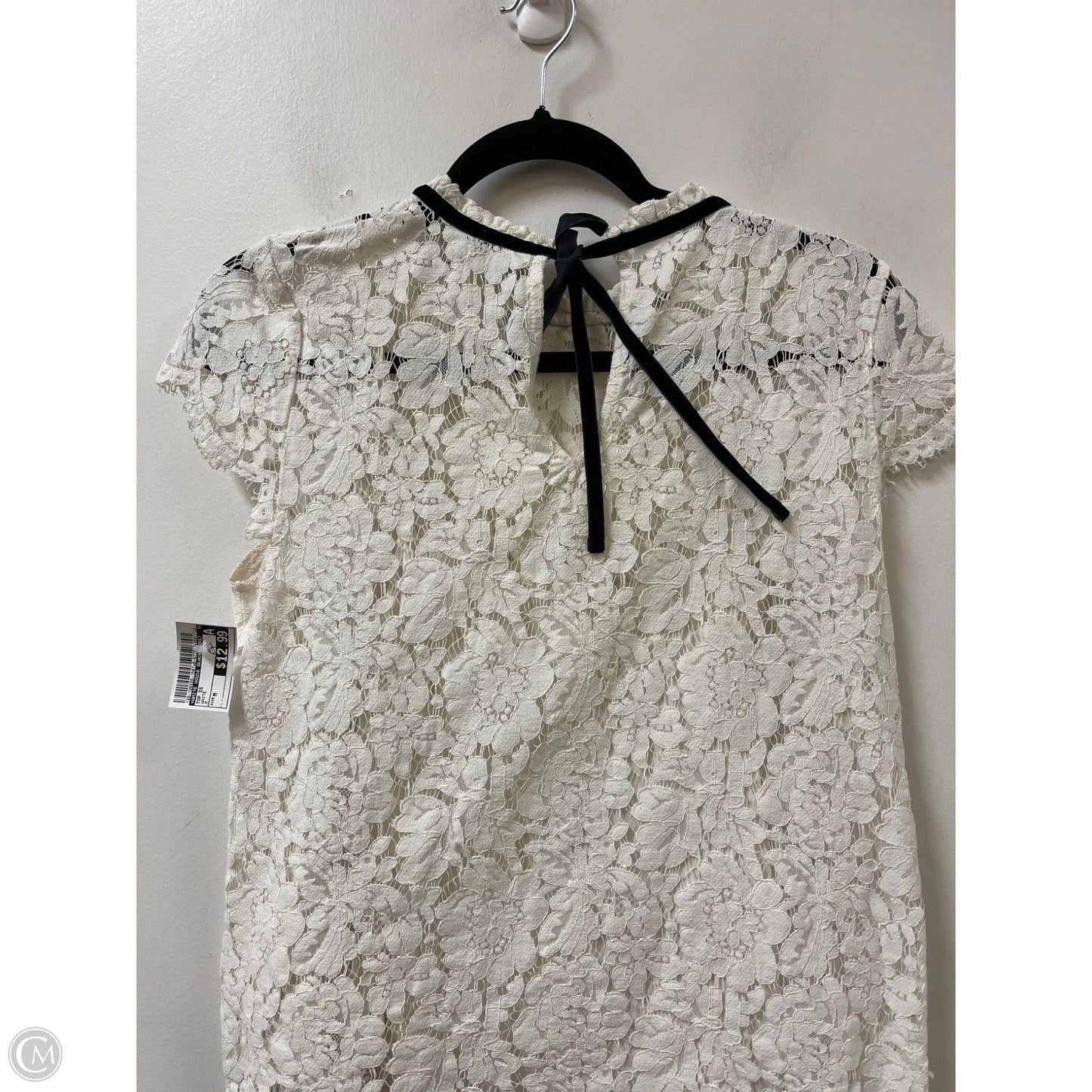 Top Short Sleeve By White House Black Market In White, Size: M