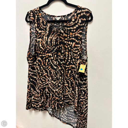 Top Short Sleeve By Cato In Black, Size: 3x