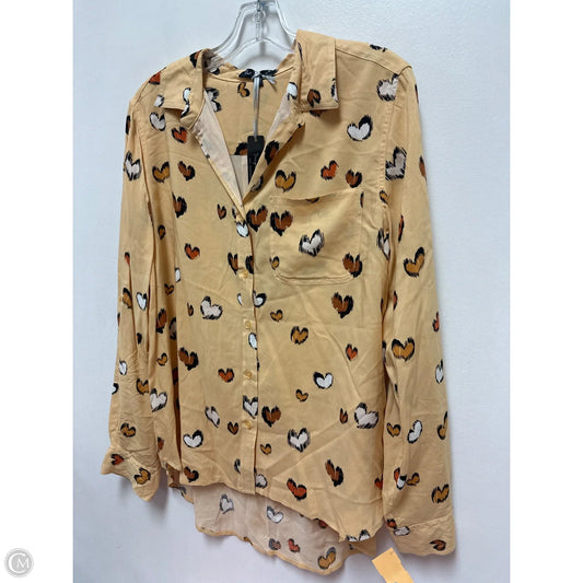 Blouse 3/4 Sleeve By Velvet Heart In Yellow, Size: L