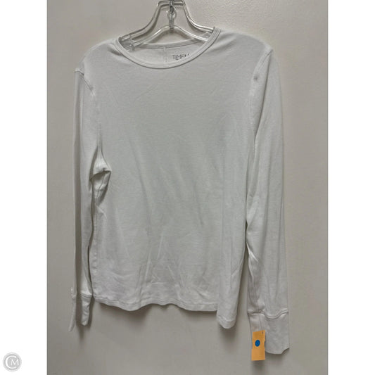 Top Long Sleeve Basic By Time And Tru In White, Size: Xl