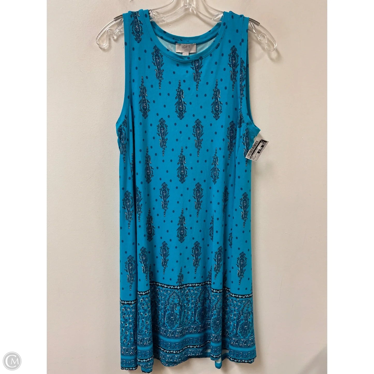 Dress Casual Midi By Loft In Blue, Size: Lp