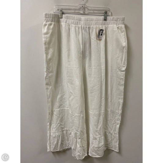 Pants Wide Leg By Emery Rose In White, Size: 26