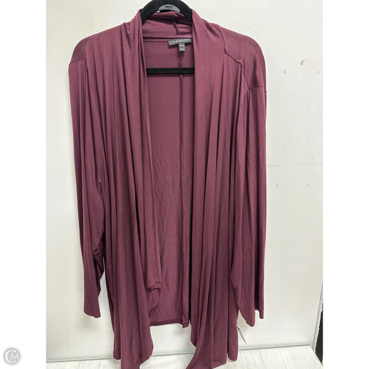 Cardigan By Lane Bryant In Maroon, Size: 4x