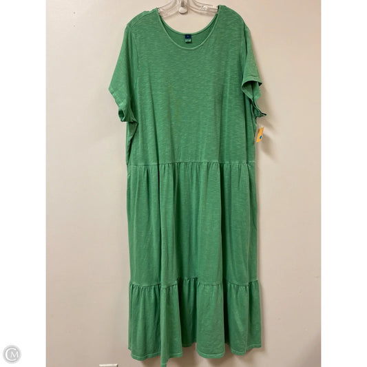 Dress Casual Maxi By Old Navy In Green, Size: 3x
