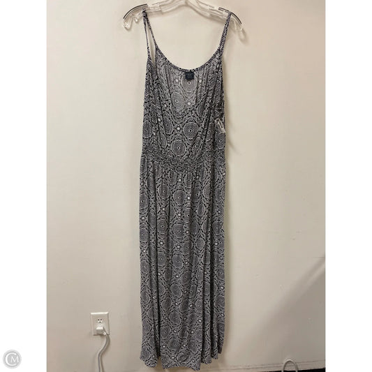 Dress Casual Maxi By Faded Glory In Black & White, Size: 1x
