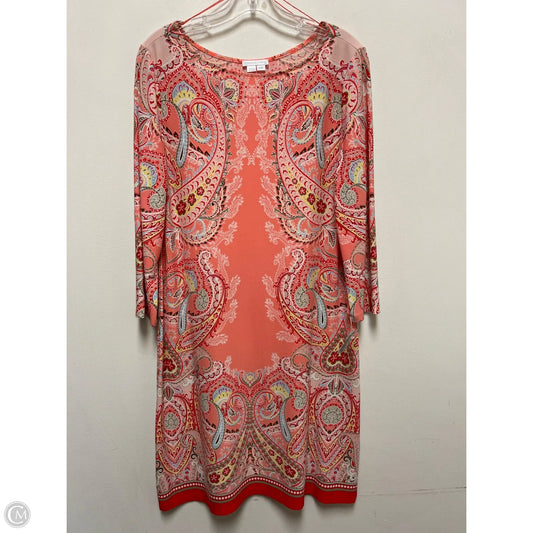 Dress Casual Midi By London Times In Paisley Print, Size: L