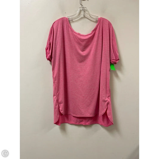 Athletic Top Short Sleeve By Gapfit In Pink, Size: Xl