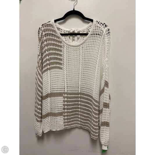 Sweater By Versona In Cream, Size: 1x