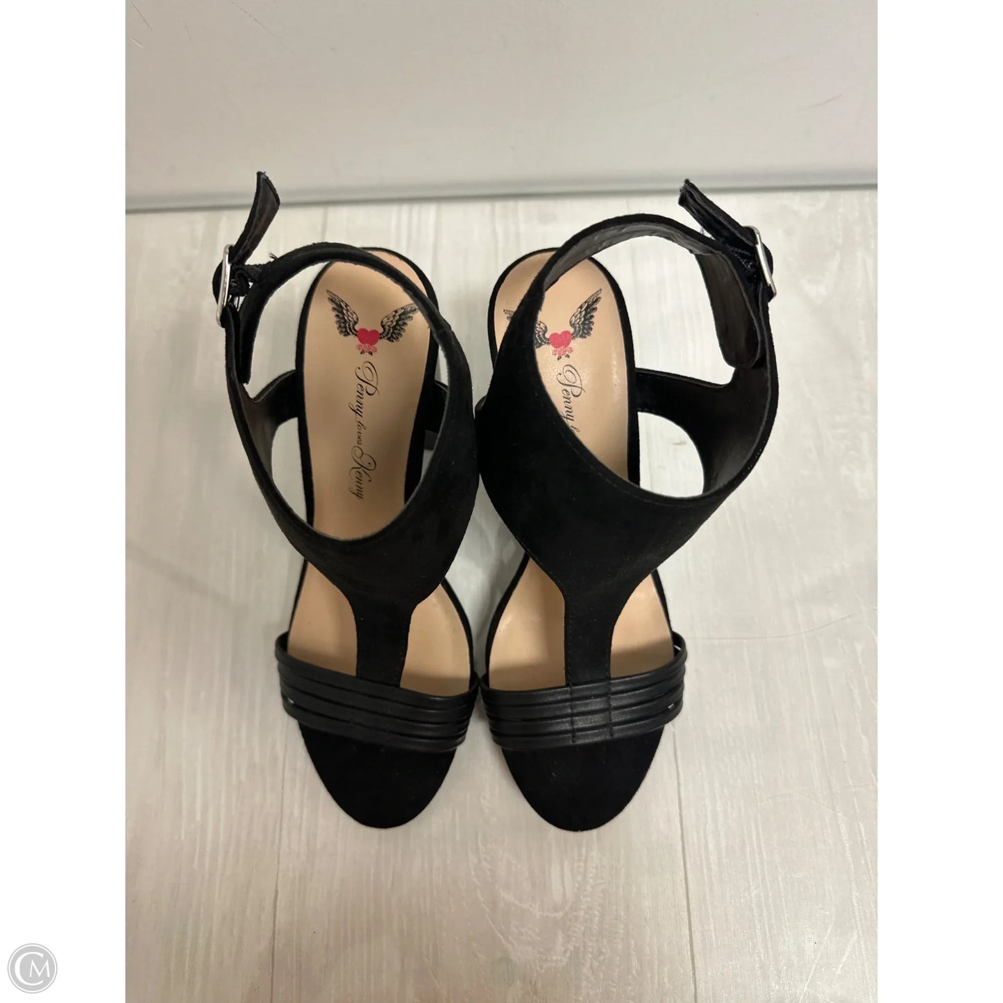 Shoes Heels Block By Clothes Mentor In Black, Size: 7.5