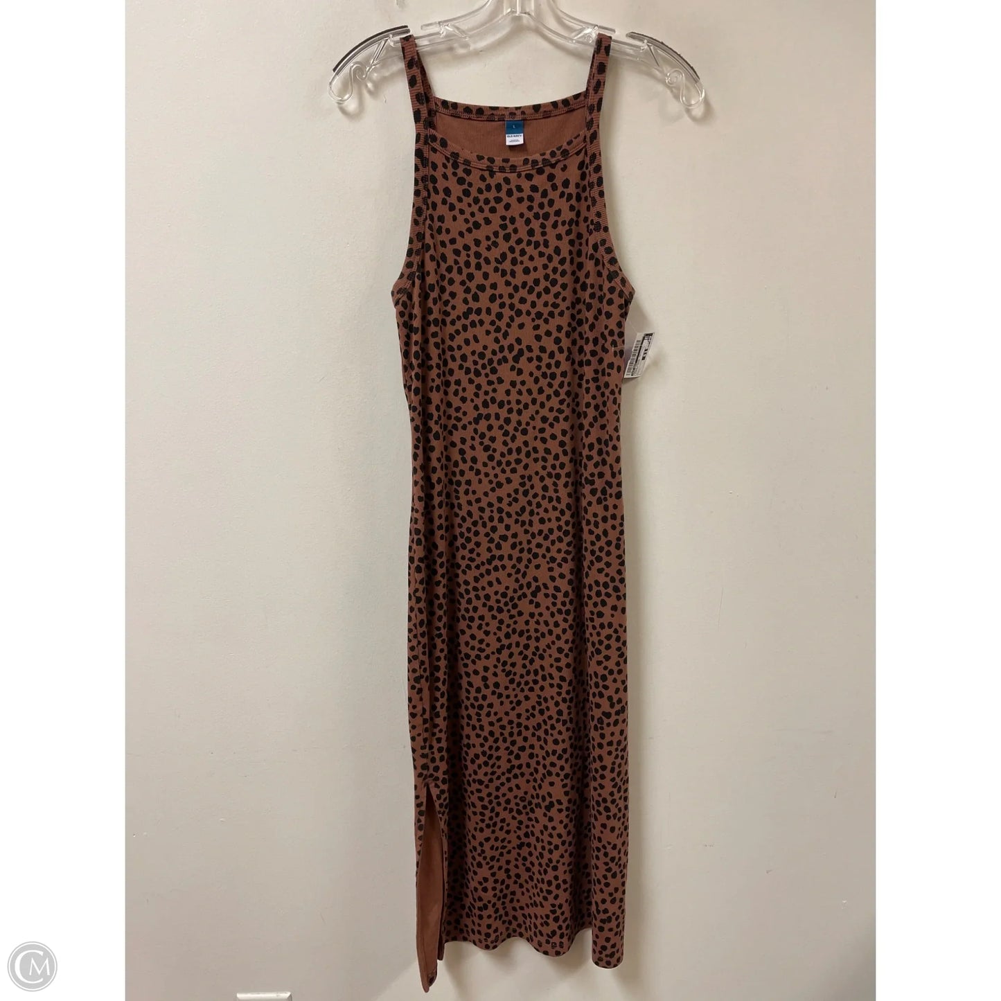 Dress Casual Maxi By Old Navy In Leopard Print, Size: L