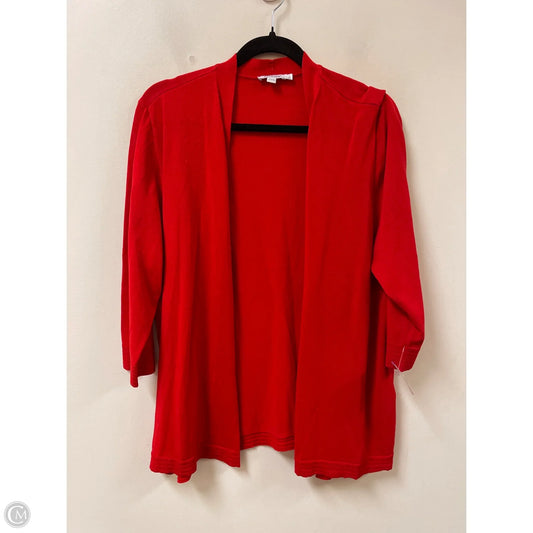 Cardigan By Chicos In Red, Size: 1x