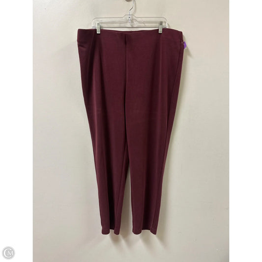 Pants Other By Chicos In Maroon, Size: 20