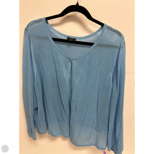 Cardigan By Talbots In Blue, Size: 2x