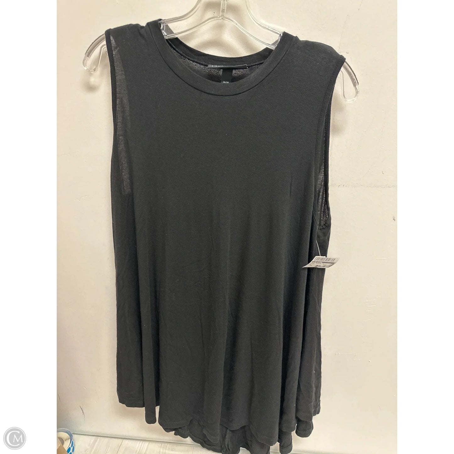 Tunic Sleeveless By Lane Bryant In Black, Size: Xl