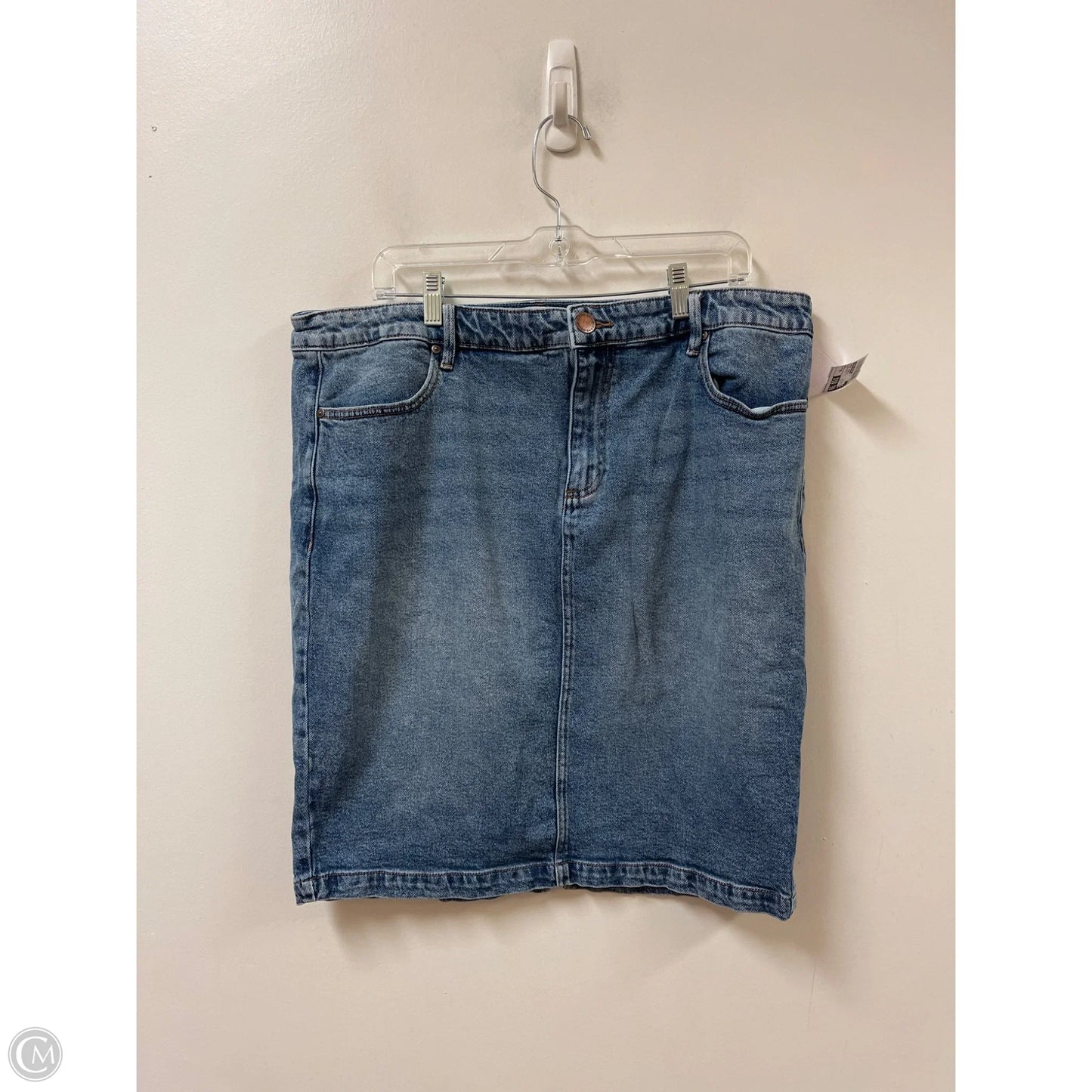 Skirt Mini & Short By Lane Bryant In Blue Denim, Size: 20