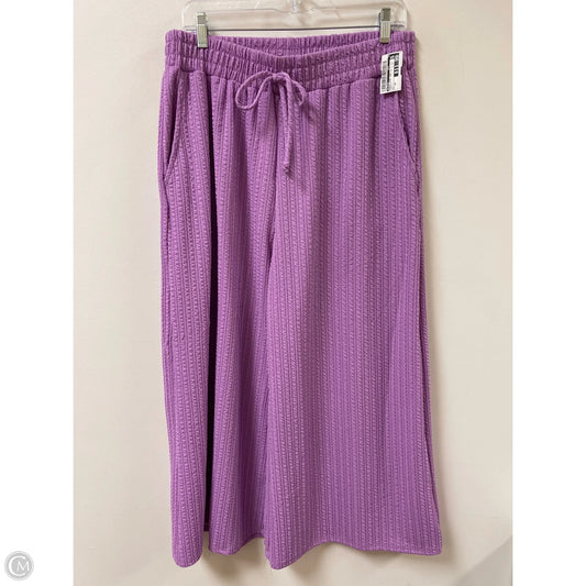 Pants Wide Leg By Blumin In Purple, Size: 2x