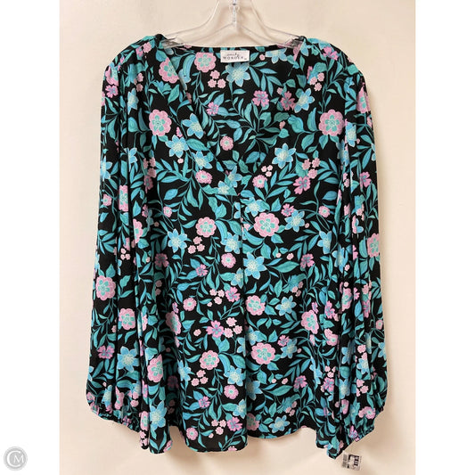 Top Long Sleeve By Clothes Mentor In Blue, Size: 3x