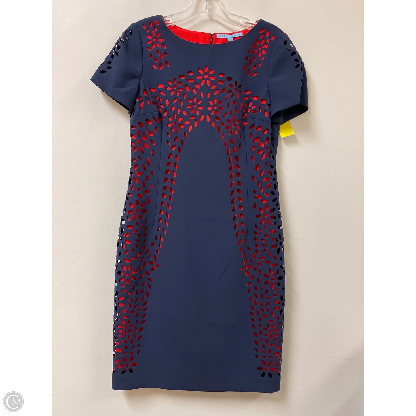 Dress Casual Midi By Antonio Melani In Blue & Red, Size: S