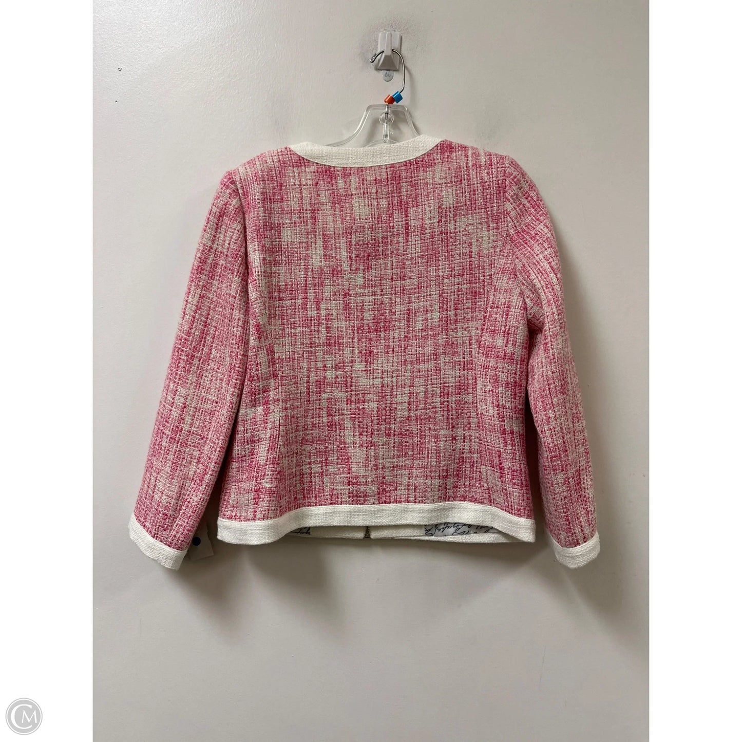 Blazer Designer By Karl Lagerfeld In Pink, Size: S