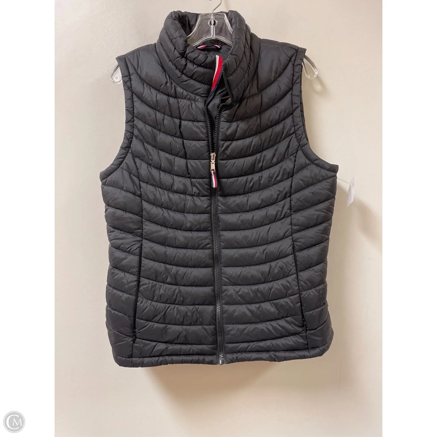 Vest Puffer & Quilted By Tommy Hilfiger In Black, Size: L