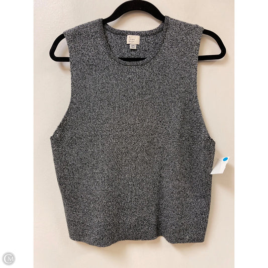 Sweater Short Sleeve By A New Day In Grey, Size: 1x
