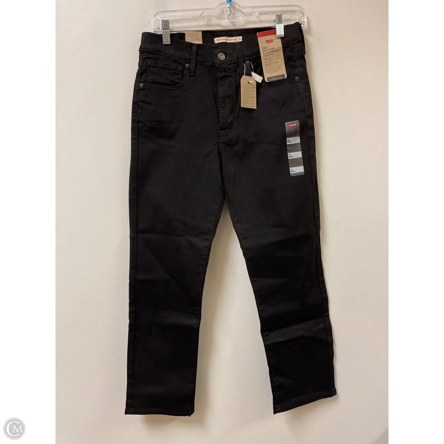 Jeans Skinny By Levis In Black, Size: 10