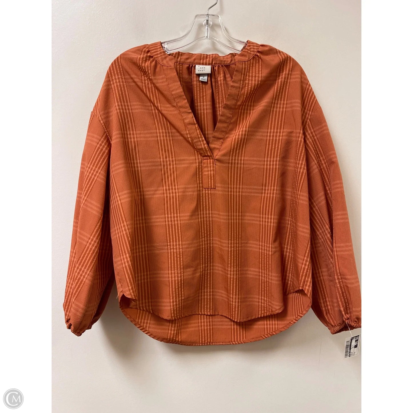 Top Long Sleeve By A New Day In Orange, Size: M