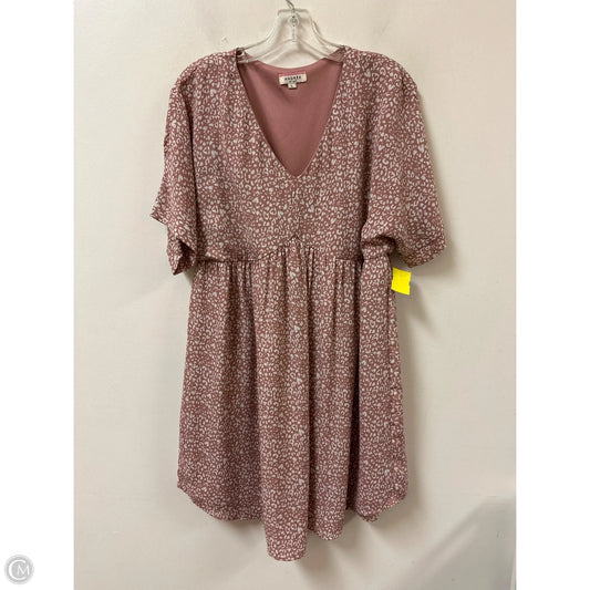 Dress Casual Short By Andree By Unit In Pink, Size: L