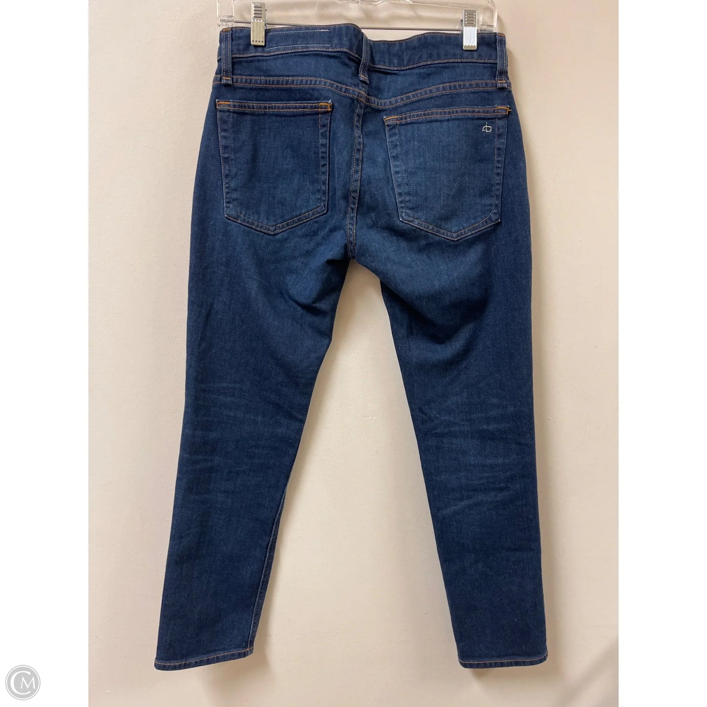 Jeans Skinny By Rag And Bone In Blue Denim, Size: 2