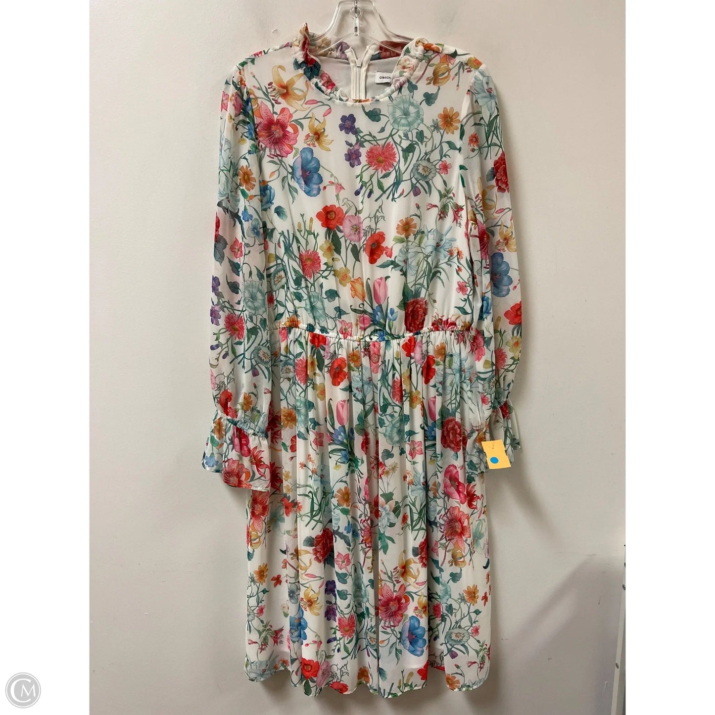 Dress Casual Midi By Gibson And Latimer In Floral Print, Size: M