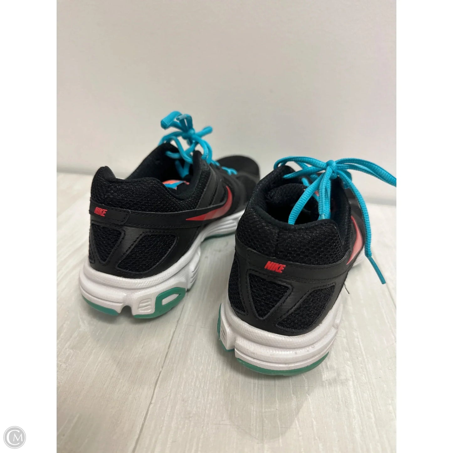 Shoes Athletic By Nike In Black & Blue, Size: 8