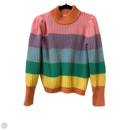 Sweater By Clothes Mentor In Rainbow Print, Size: L