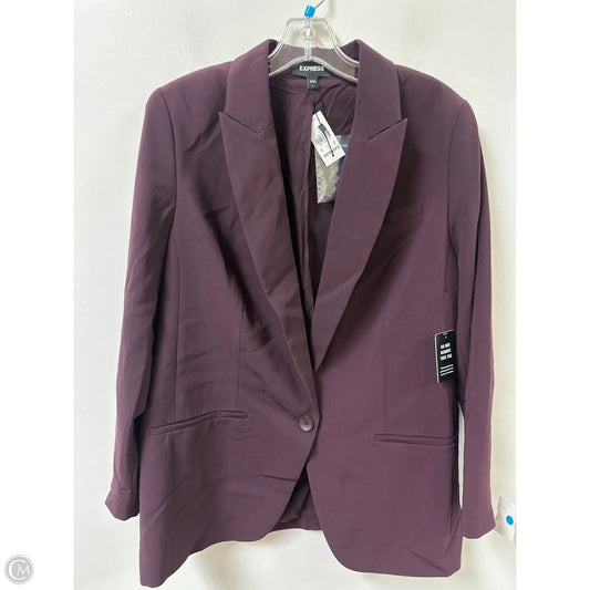Blazer By Express In Purple, Size: L