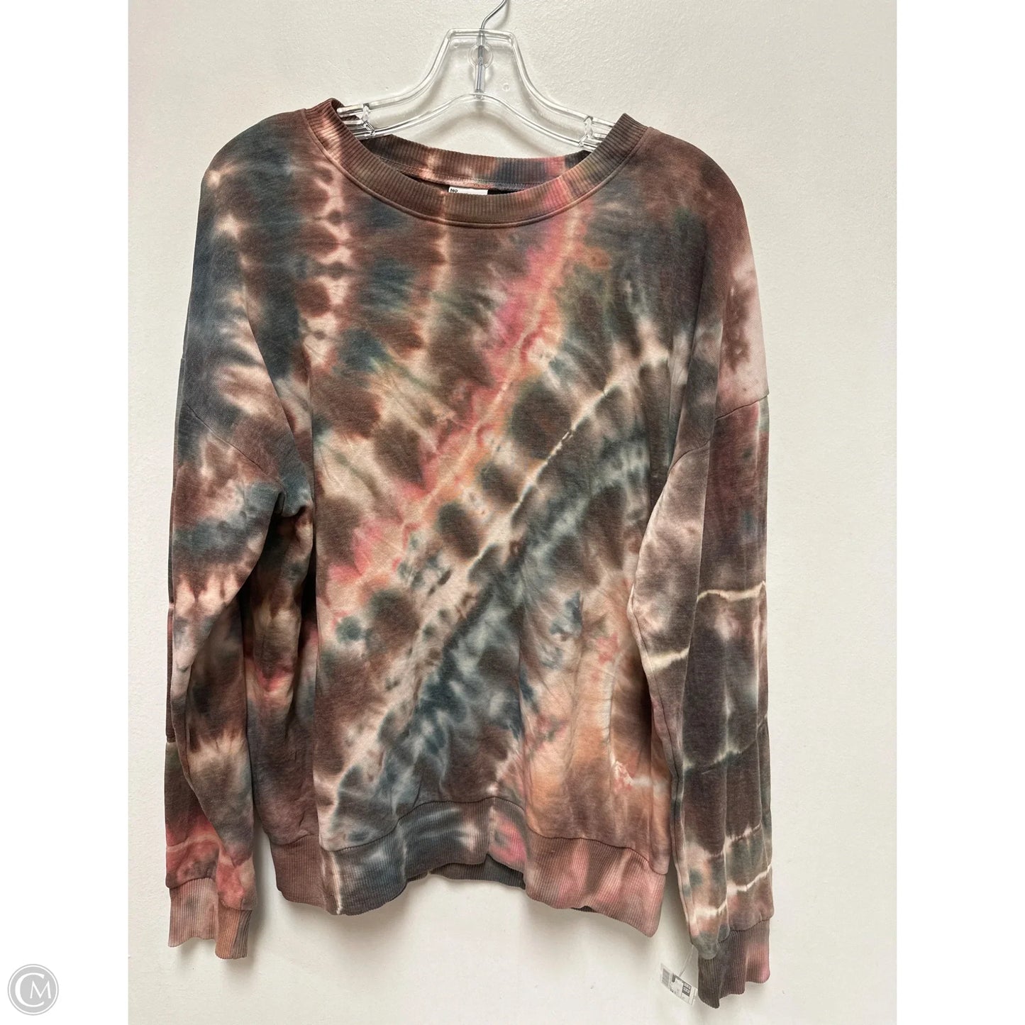 Sweatshirt Crewneck By No Boundaries In Tie Dye Print, Size: S