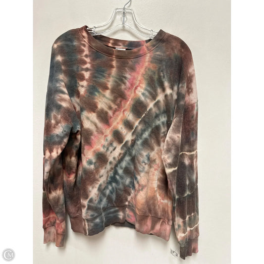 Sweatshirt Crewneck By No Boundaries In Tie Dye Print, Size: S