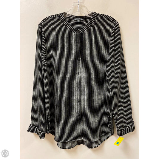 Top Long Sleeve By Adrianna Papell In Black, Size: M