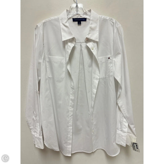 Top Long Sleeve By Tommy Hilfiger In White, Size: M