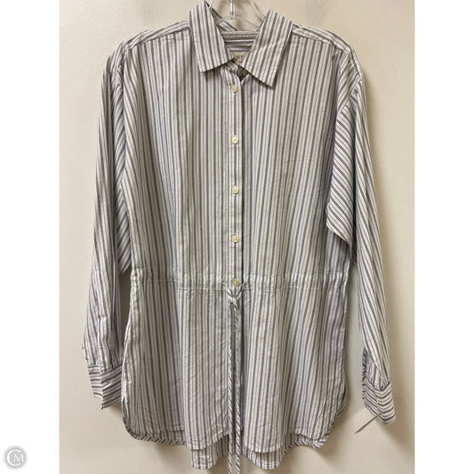 Top Long Sleeve By Loft In Striped Pattern, Size: S