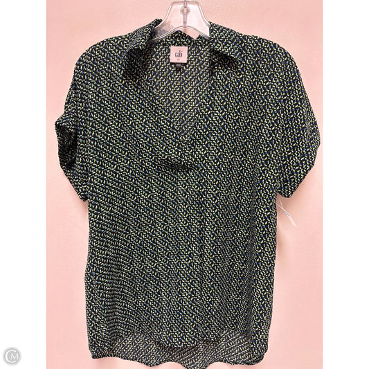 Top Short Sleeve By Cabi In Green, Size: Xs