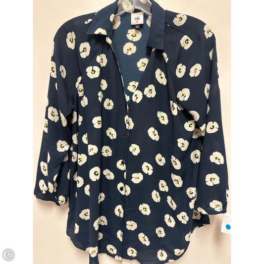 Top Long Sleeve By Cabi In Navy, Size: Xs
