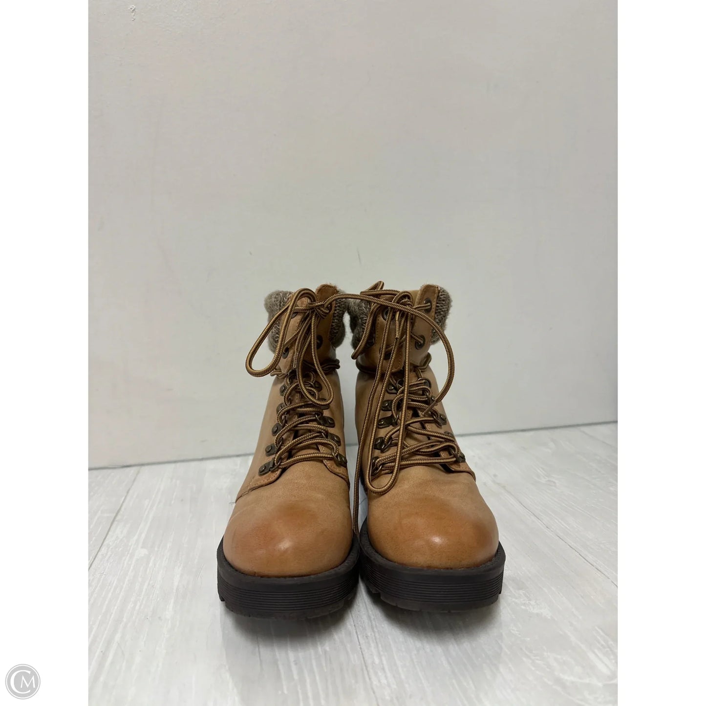 Boots Ankle Heels By Altard State In Brown, Size: 8