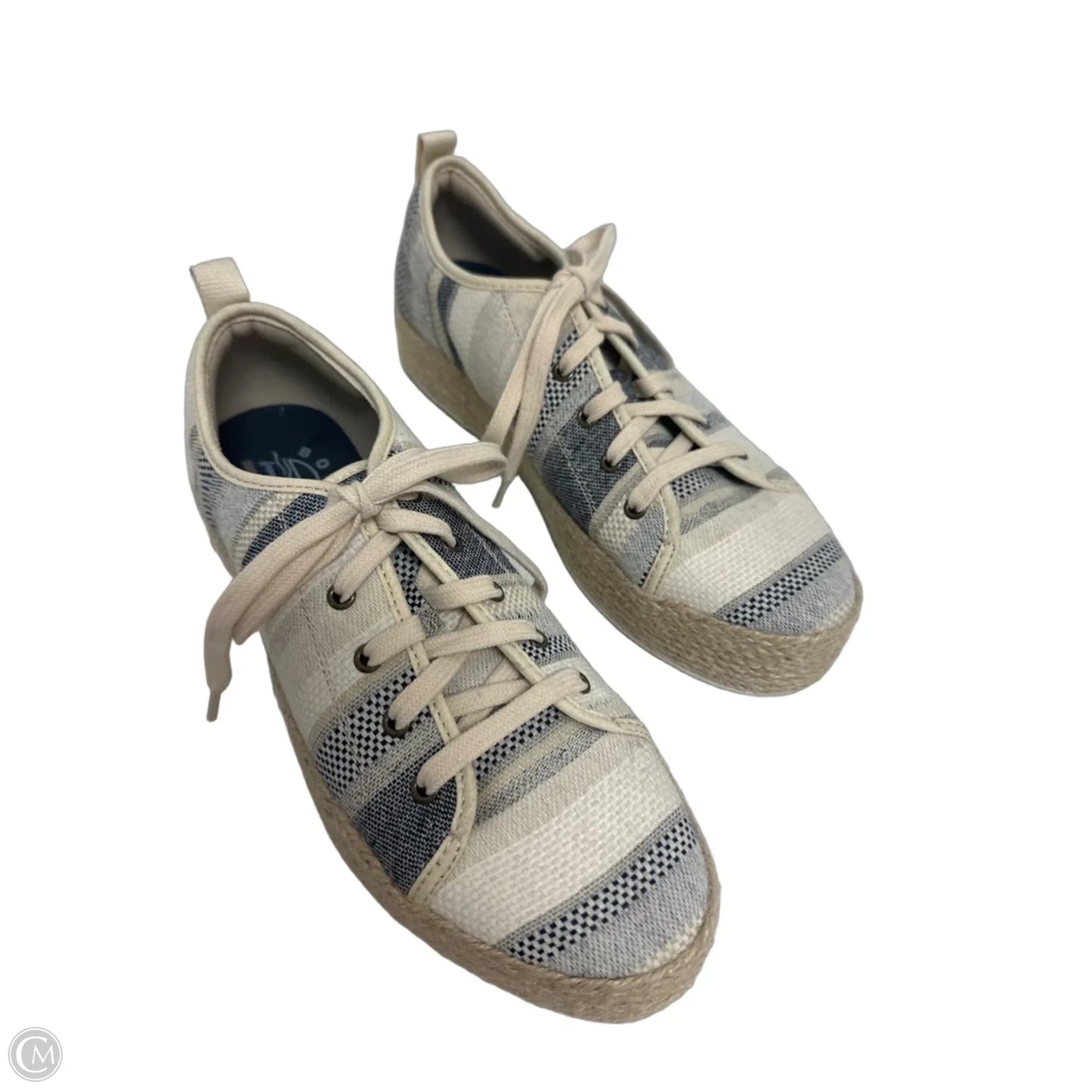 Shoes Sneakers By Bobs In Cream & Tan, Size: 8.5