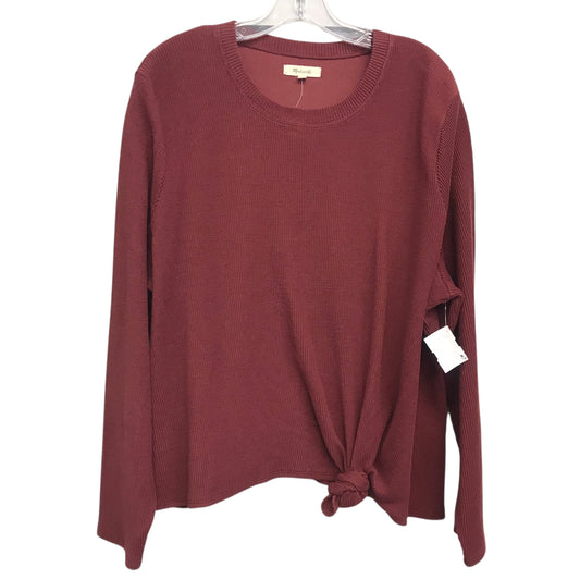 Top Ls Basic By Madewell In Maroon, Size:2X