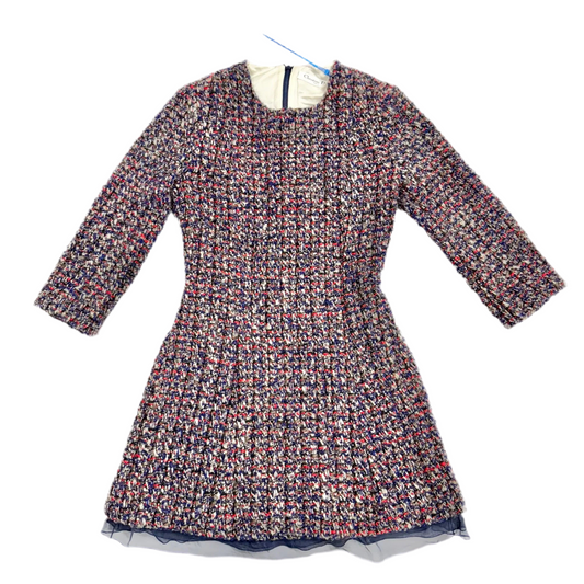 Dress Luxury Designer By Dior In Blue & Red & White, Size: Xs